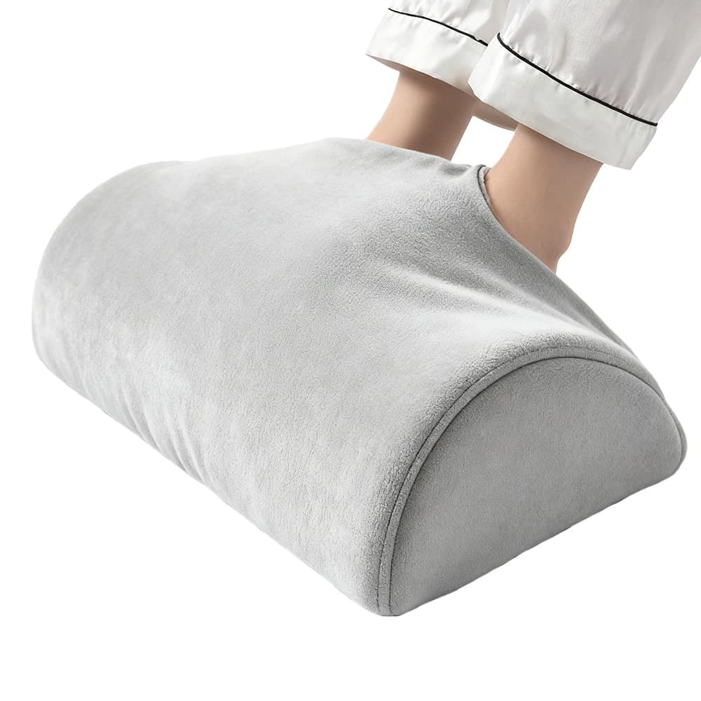 Foot Under the Desk, Warm Foot Pocket Footstool, Comfortable Footpad with Lamb Wool, Suitable for Office Game Chair Legs Support