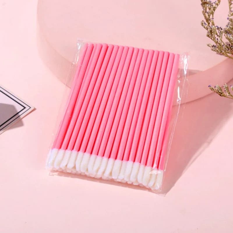 Wholesale 50PCS Disposable Lip Brushes with Tips - Reusable Lip Gloss & Lipstick Applicator Wands for Makeup Artists, Beauty En