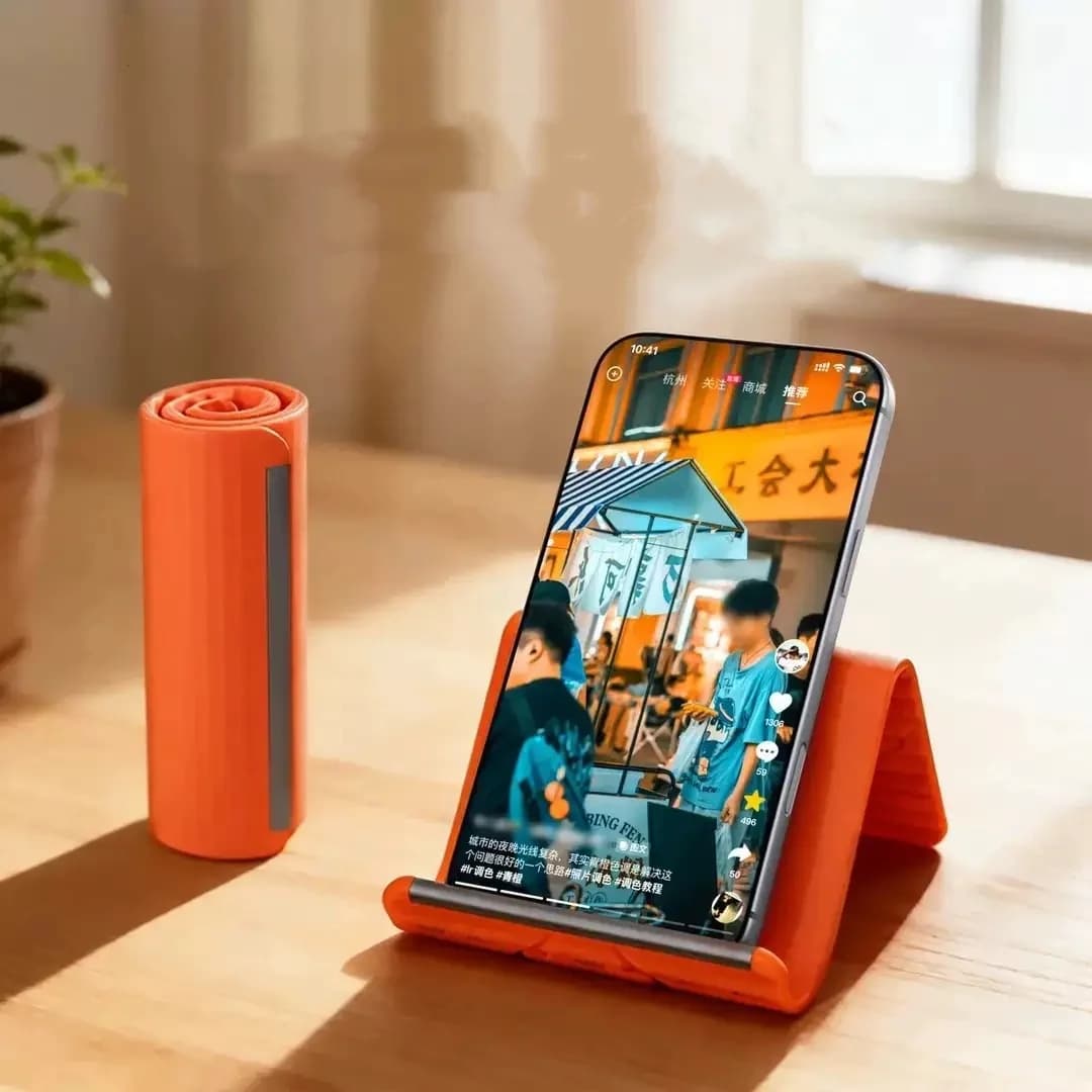 Lazy Portable Phone Stand Silicone Desktop Tablet Laptop Holder Creative Flexible Foldable Transforming Stand Travel Accessory