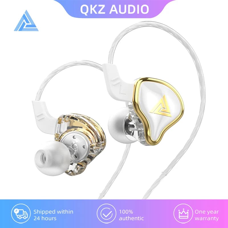 Original QKZ AK6 ARES/DMX/AKX Earphones HIFI Heavy Bass In Ear Monitor Wired Headphones With Mic Noise Cancell Sport Game Music