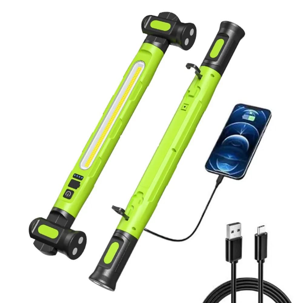 COB LED Work Light Rechargeable Underhood Work Lamp With Hooks & Rotating Magnetic Base LED Torch For Car Repairing Emergency
