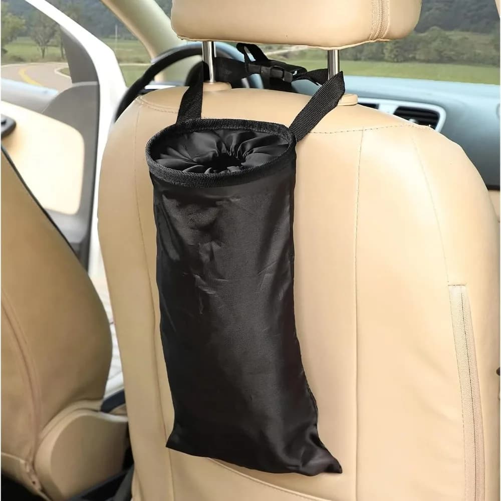 Universal Car Garbage Bag Back Seat Headrest Litter Trash Garbage Can