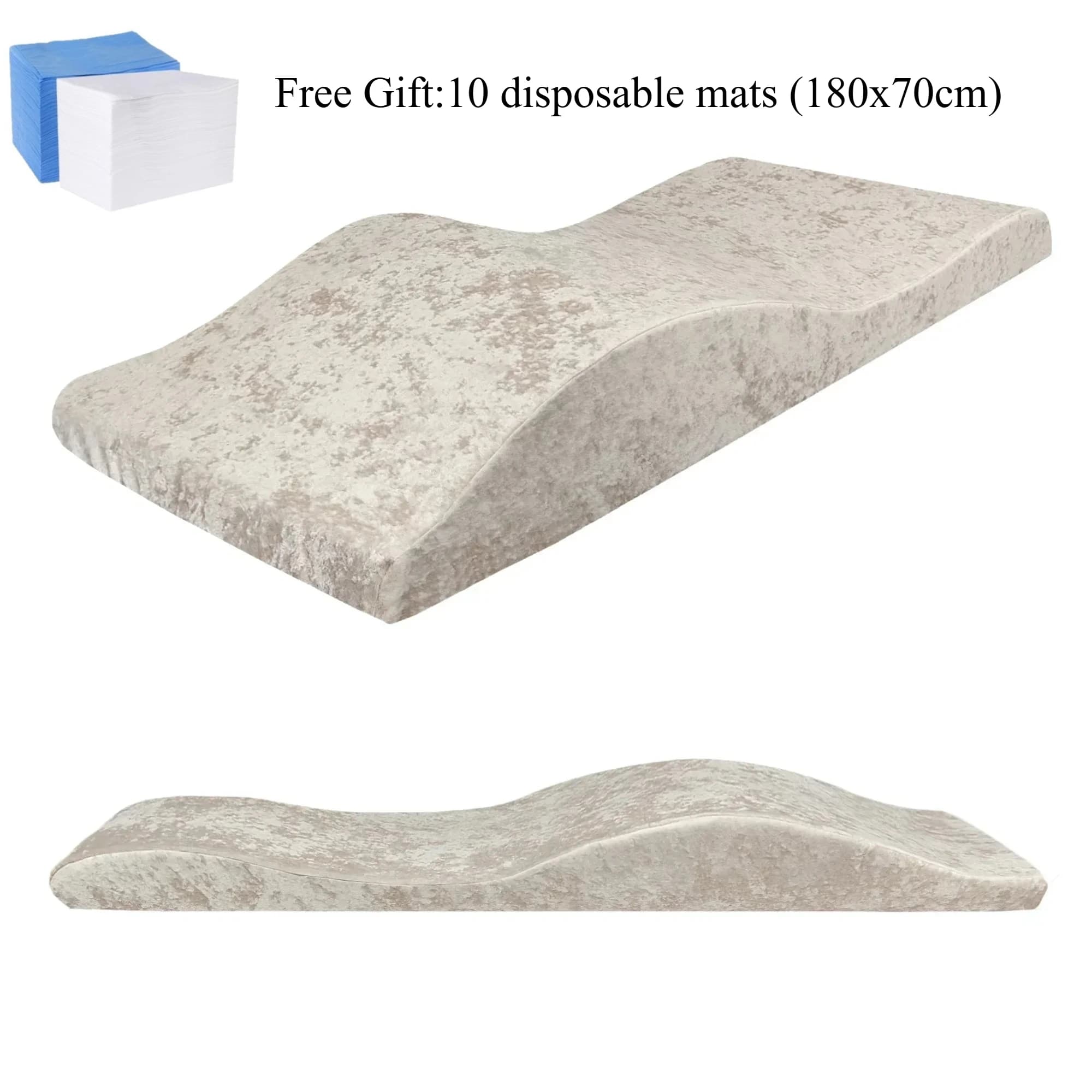 Lash Bed  Topper and Colchoneta Para Camilla De Pestañas Beauty Salon Mattress Eyelash Foam Spa Beauty Bed Curved Topper