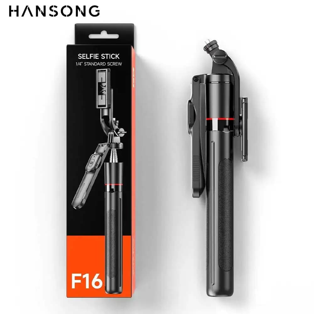 67in F16 Extendable Bluetooth Selfie Stick Tripod  Wireless Phone Holder with 1/4 Screw Compatible with Smartphone Camera