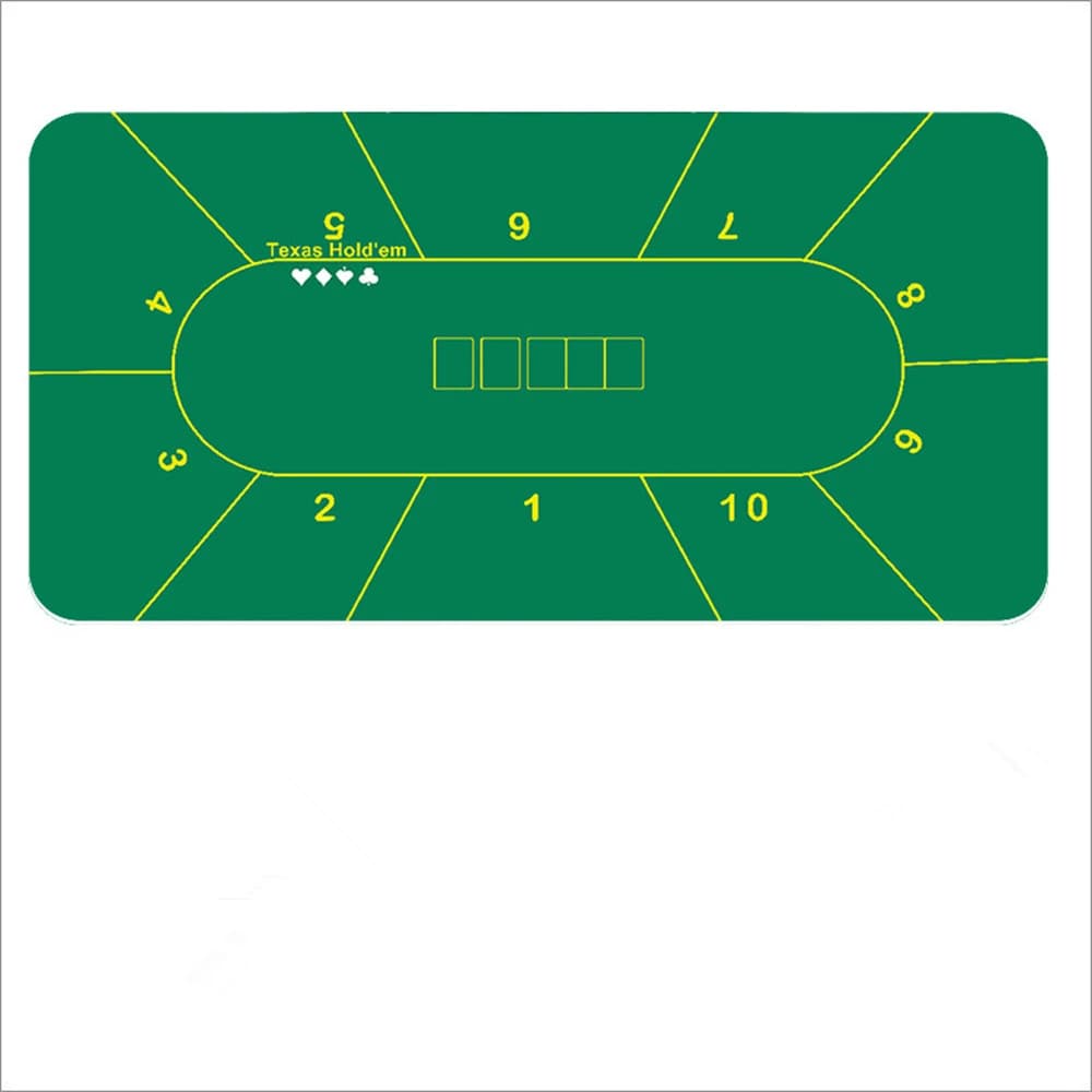 Anti-slip Casino RubberThicken Texas Hold'em Table Mat Pokers Tablecloth Board Games Desk Mat Gaming Table Pad Chips Tablecloth