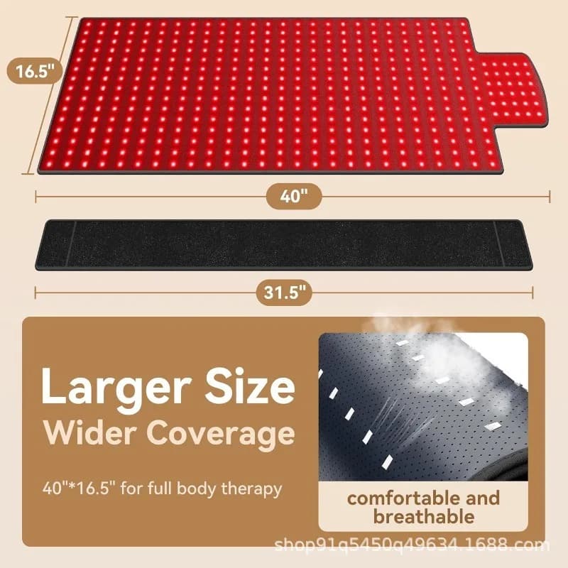 Red Infrared Light Therapy Pad skincare 420PCS 3 in1 LEDs far infrared Waist Back Shoulder Muscle Pain Yoga mat Relief Relax