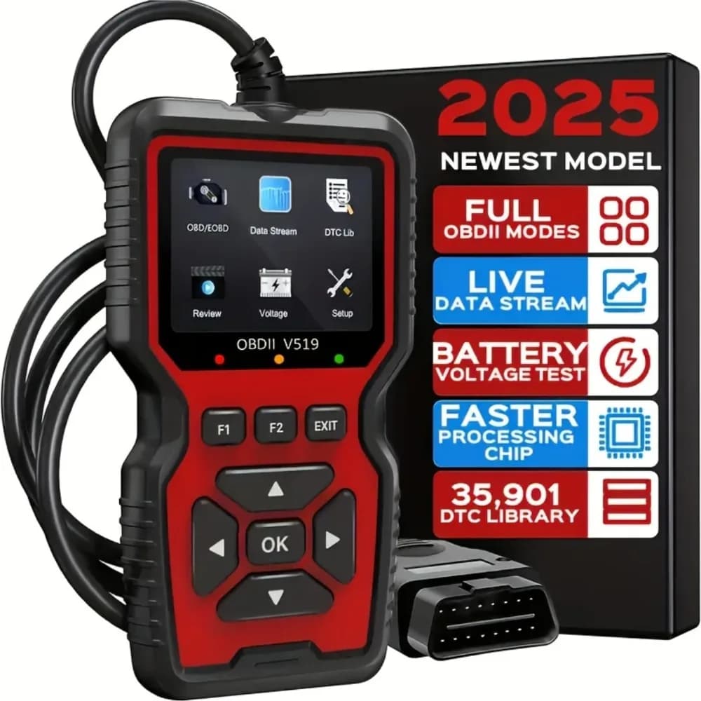 Check Engine System ​V519 Battery Tester Car OBD2 Code Reader OBD II EOBD Scanner Fault Code Clear Car Diagnostic Tools