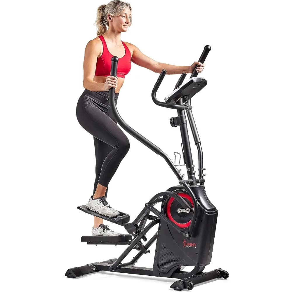 Long Stride Elliptical Machine | Adjustable Resistance, Heart Rate Sensor, Digital Monitor, Smart Features