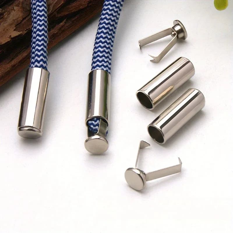 Heavy Duty Cord Locks Adjustable Metal Clips Secure Fastening for Shoelaces Bags Hoodies DIY Crafts Organizing Cables