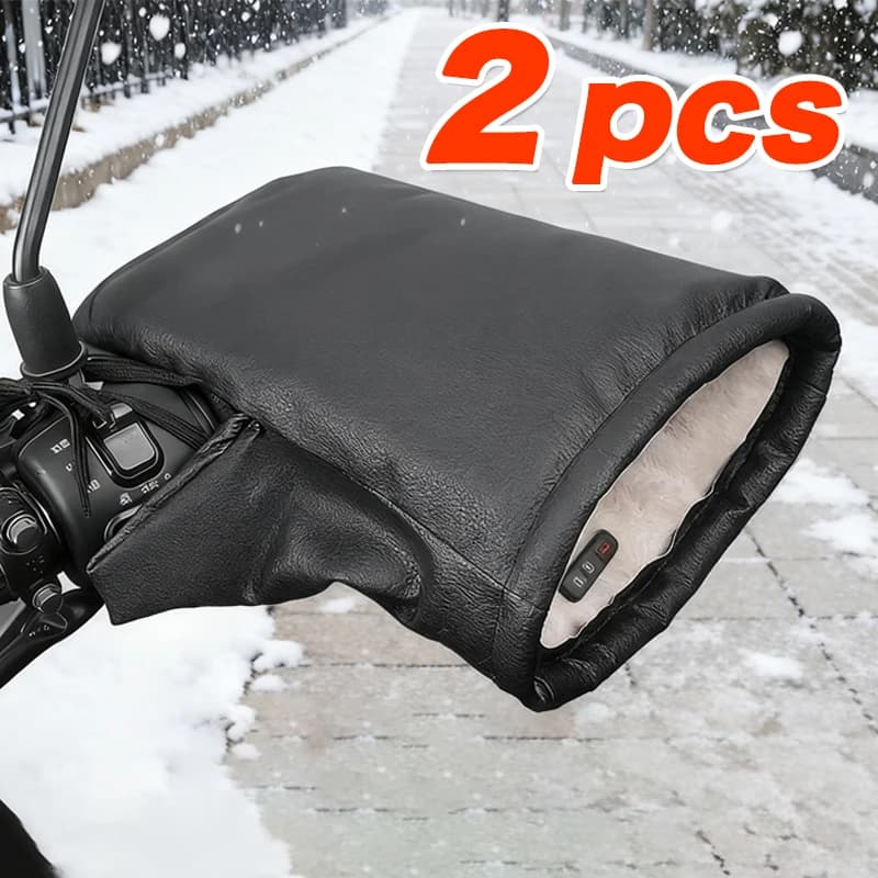 Motorcycle Handlebar Muffs Windproof Winter Mitts Warmer Gloves Waterproof Handmuffs Bicycle Handle Cover Hand Warm Motor Bike