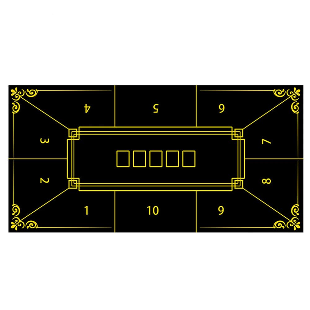 Thicken Rubber Pokers Tablecloth Casino Texas Hold'em Table Mat Board Games Desk Mat Gaming Table Pad Pokers Game Accessory