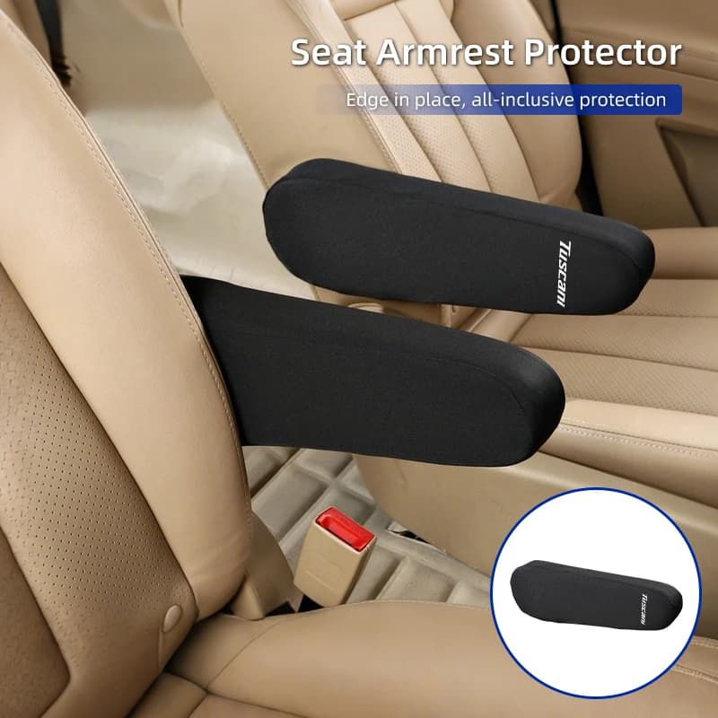 Auto Armrest Cover Elastic Fabric Seat Arm Rest Cap Car Accessories For Hyundai Tuscani Coupe Tiburon I30 I20 IX35 I40 Tucson