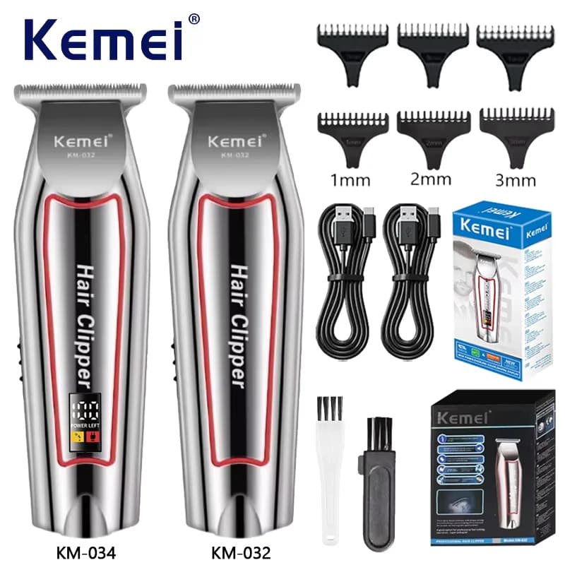 Kemei Professional Hair Trimmer Electric Beard Trimmer For Men Hair Clipper Hair Cutter Machine Haircut Grooming Kit KM-032