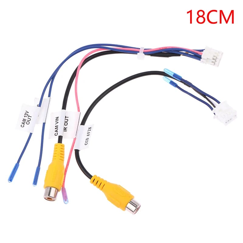 1PC RCA Reversing Rear View Cable Adaptor For Car Stereo Radio DVD Radio Monitor Cable Connector 10Pin Rear View Backup Camera