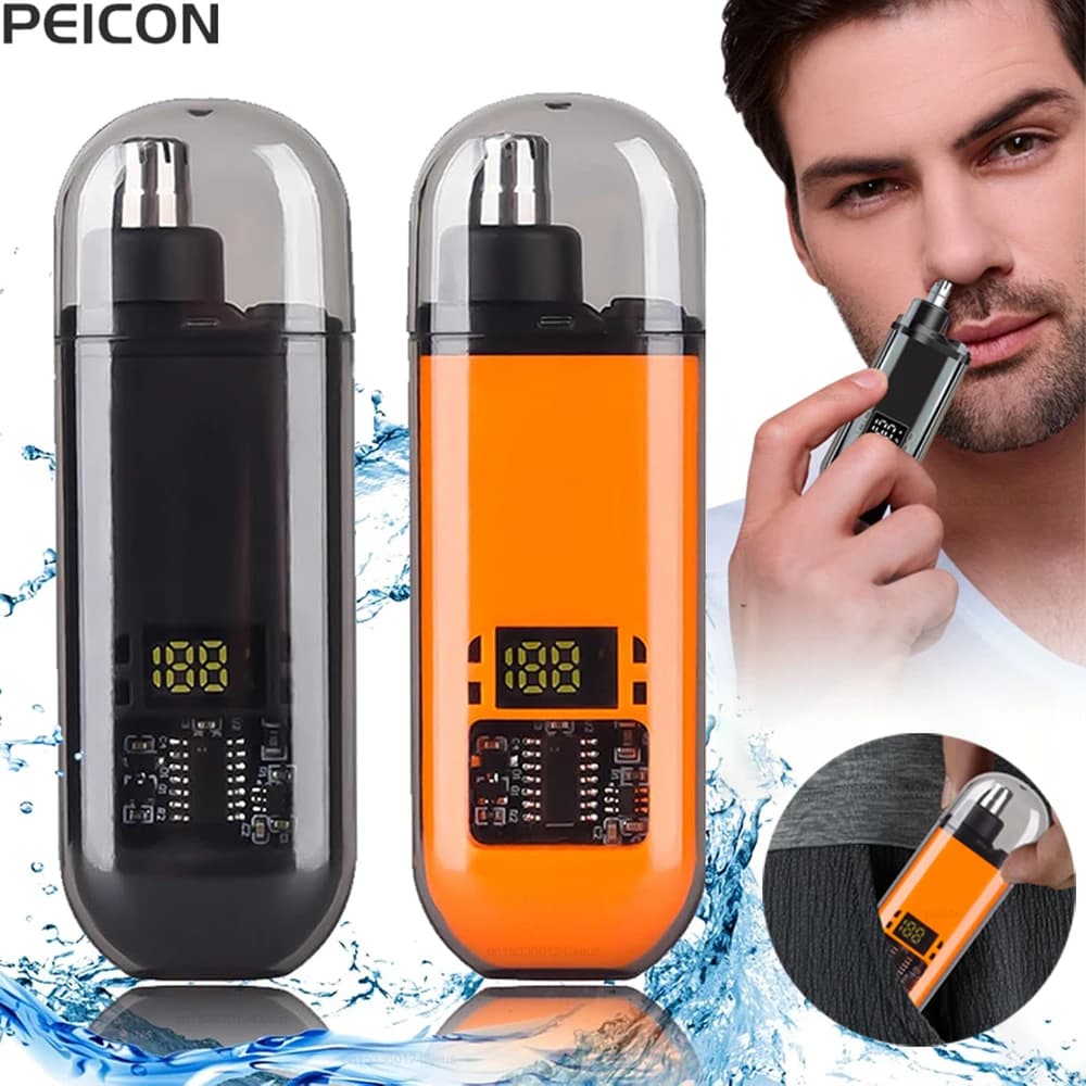 Electric Nose Hair Trimmer Mini Portable Nose Hair Remover for Men USB Rechargeable Trimmer for Nose and Ears Nose Hair Clipper