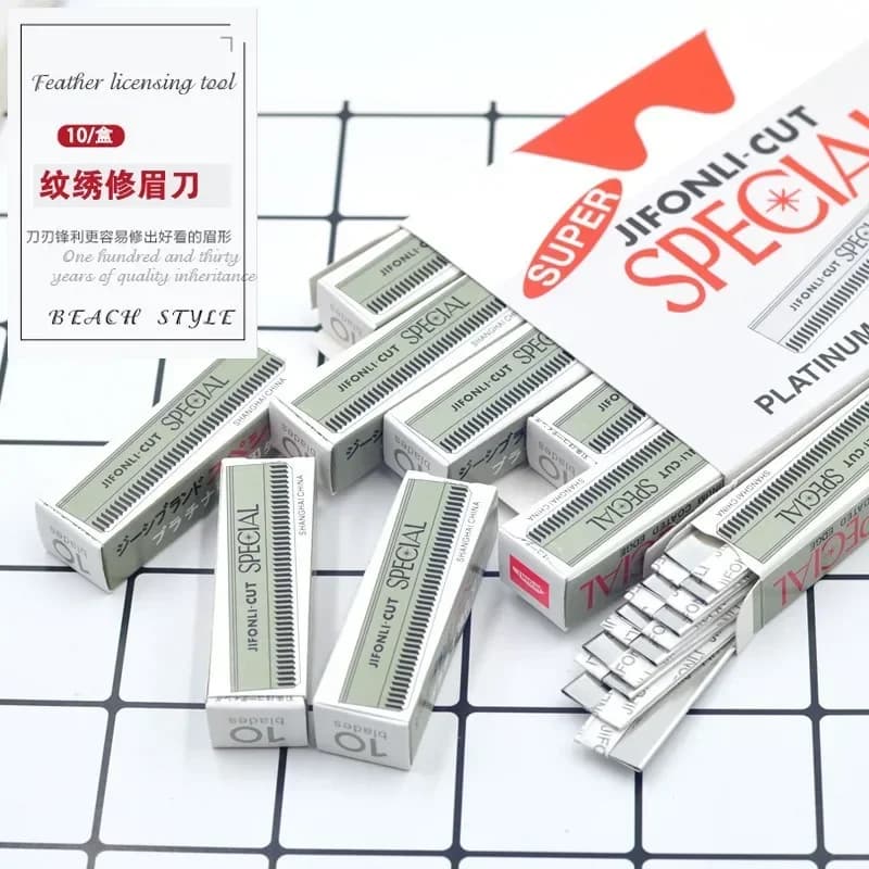 10 pieces of decoration eyebrow blade stainless steel makeup tools safe portable eyebrow razor artifact studio special eyebrow r