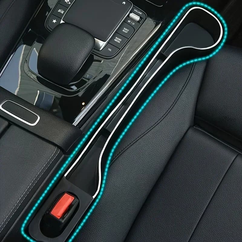 2pcs Car Seat Gap Filler Organizer- Upgrade Car Side Seat Gap Filler with Cup Holder and Phone Holder- Car Seat Gap Organizer