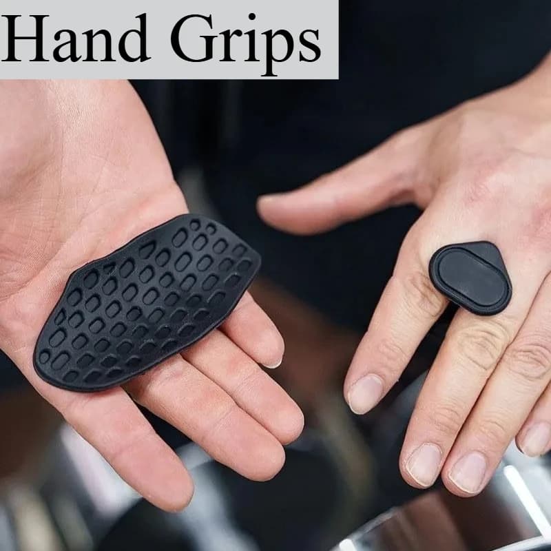 Silicone Hand Grip Pads Anti-slip Palm Protector 2 Pack for Gym Fitness Weightlifting Dumbbell Pull Up Callus BlisterPrevention