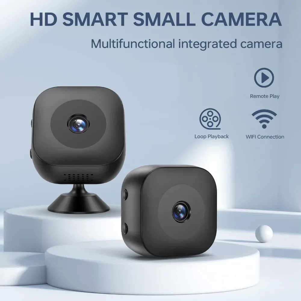 2025 HD Mini Camera for Security & Driving, 360° Magnetic, WiFi Remote, Night Vision, Motion Alarm, Loop Recording, Home/Car Use