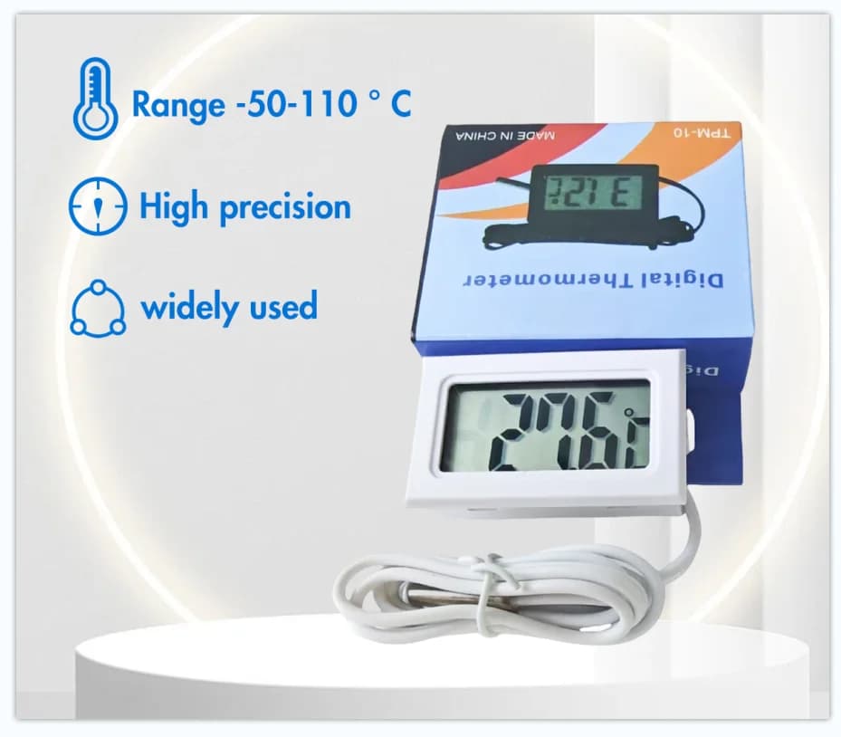 Mini LCD Car Digital Thermometer Hygrometer Temperature Indoor Outdoor Temperature Sensor Humidity Meter Gauge Instruments