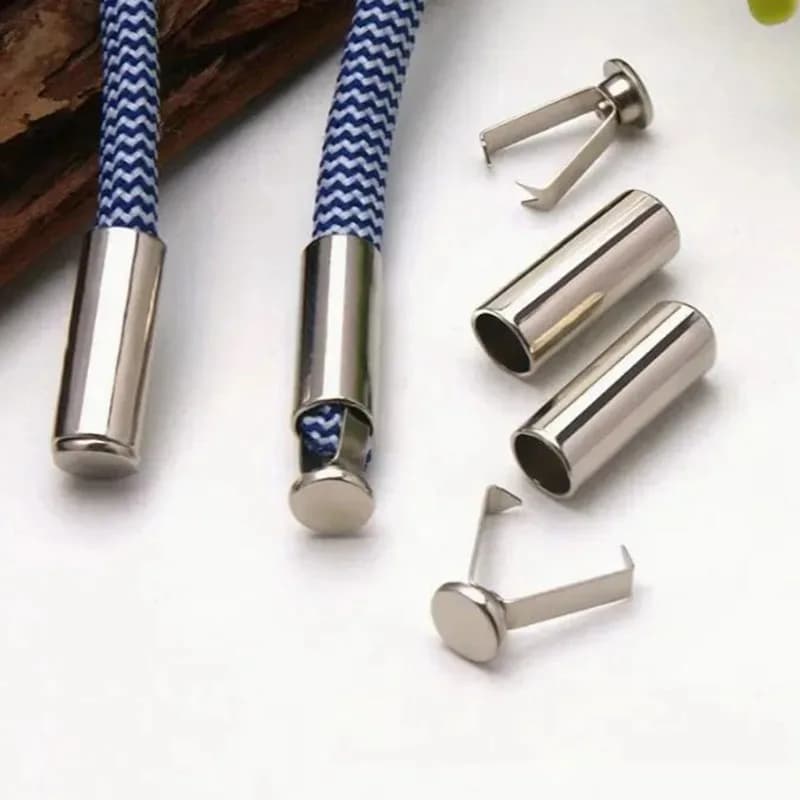 10pcs Heavy Duty Cord Locks Adjustable Metal Clips Secure Fastening for Shoelaces Bags Hoodies DIY Crafts Organizing Cables