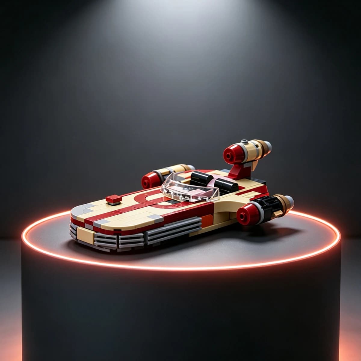 Home Decor Star-ship Spaceships MOC-Landspeeders X-34 Fighters-Land-Airship Model Building Blocks Bricks Toys Gift