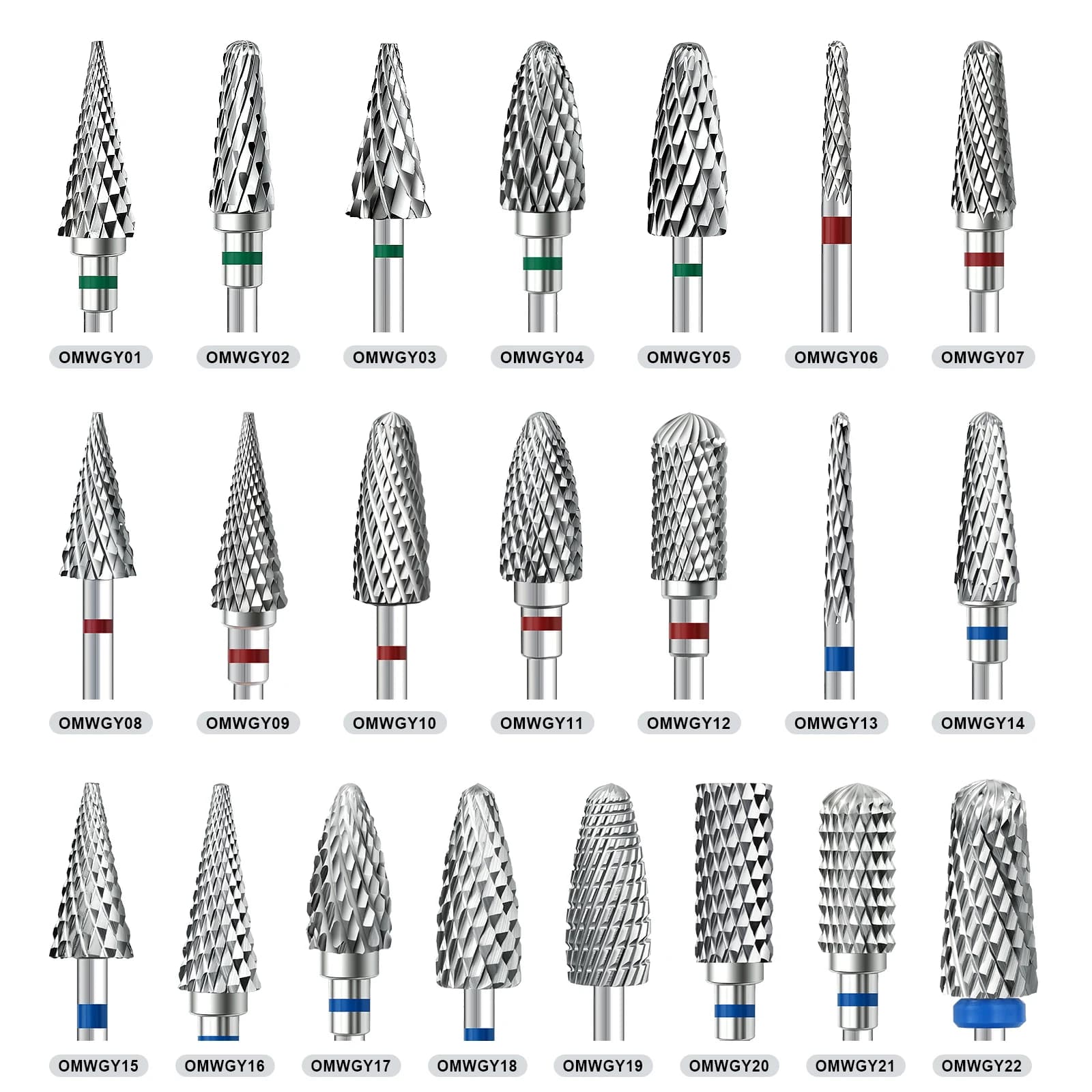 1pcs Tungsten Steel Nail Cuticle Drill Bits Carbide Rotate Electric Ceramic Milling Cutter For Manicure Gel Polish Remover