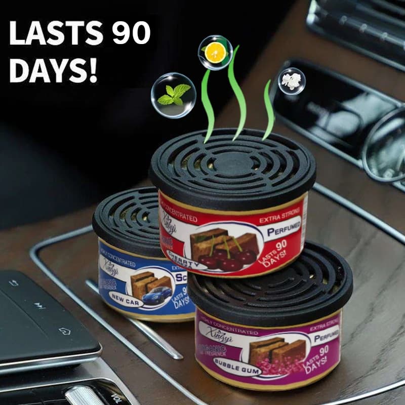 Car Air Fresheners Perfume Car Odor Eliminator Canned Wood Block Long-Lasting Auto Aromatherapy Home Wardrobe Deodorant Supplies