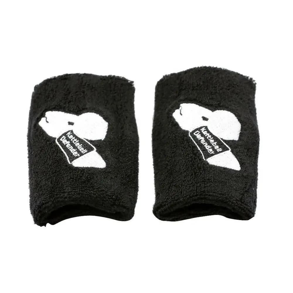 1Pair Cotton Kettlebell Wrist Guard Sweat-absorbing Black Wrist Guard Protector Comfortable 1Pair Protecting the wrist