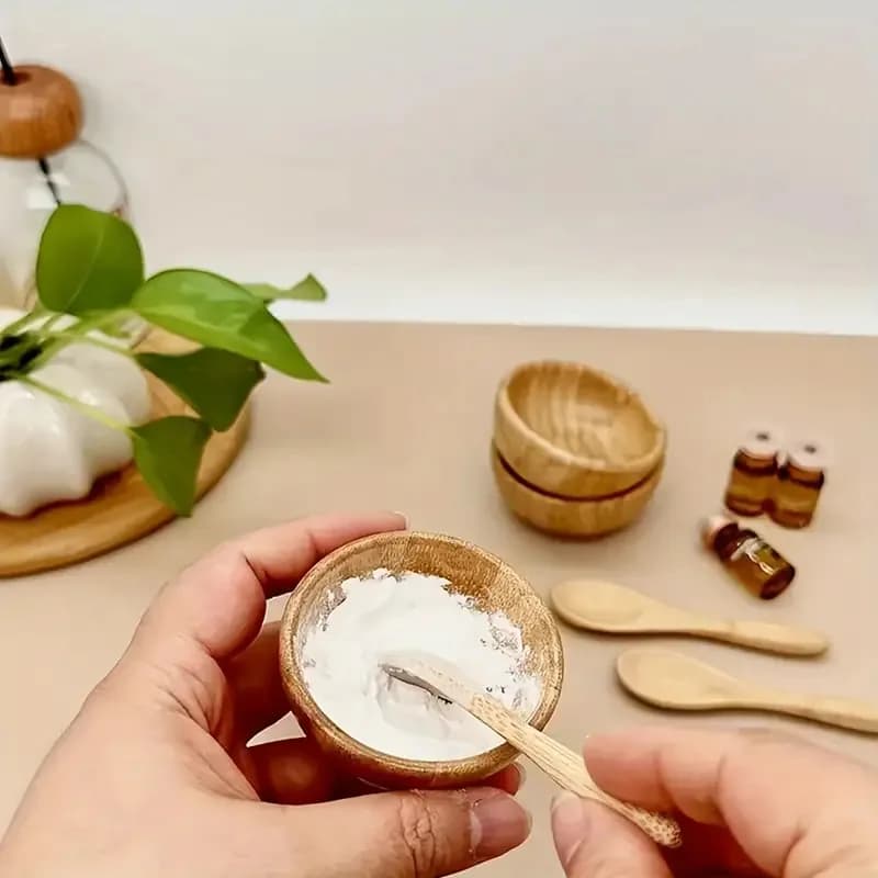 Bamboo Face Mask Mixing Bowl Set, DIY Facial Tools For Skin Care, Facemask Mixing Tool Kit With Facial Mask Bowl, Spatula, Spoon