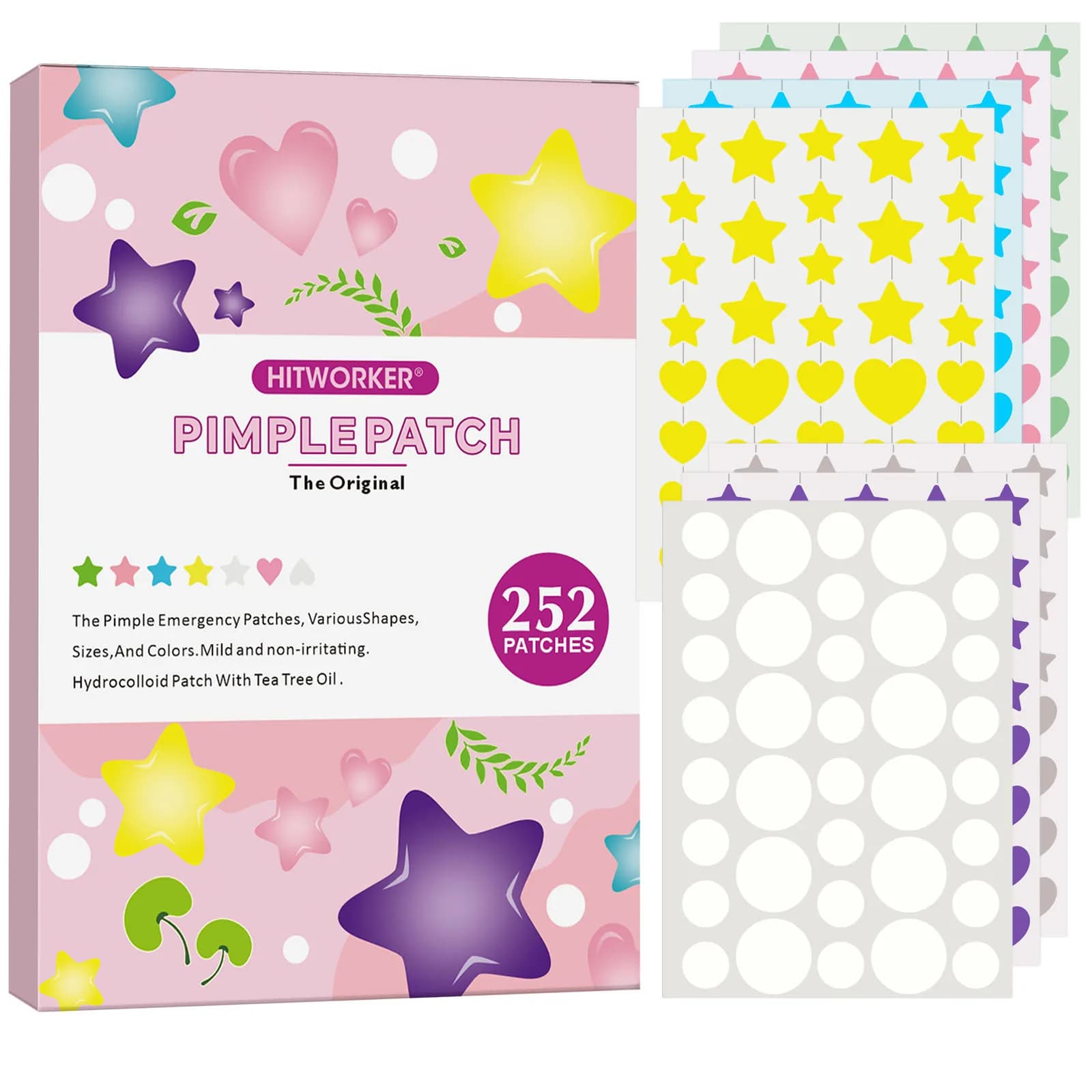 Invisible Waterproof Hydrocolloid Acne Patch for Facial Cleansing Care Essence Tool Accessory Suitable for All Skin Types
