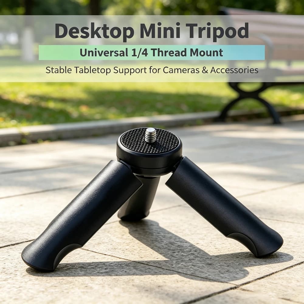 Mini Portable Phone Tripod for iPhone/Android Pocket Selfie Stick Handle Grip Universal for GoPro Insta360 DJI Action Camera