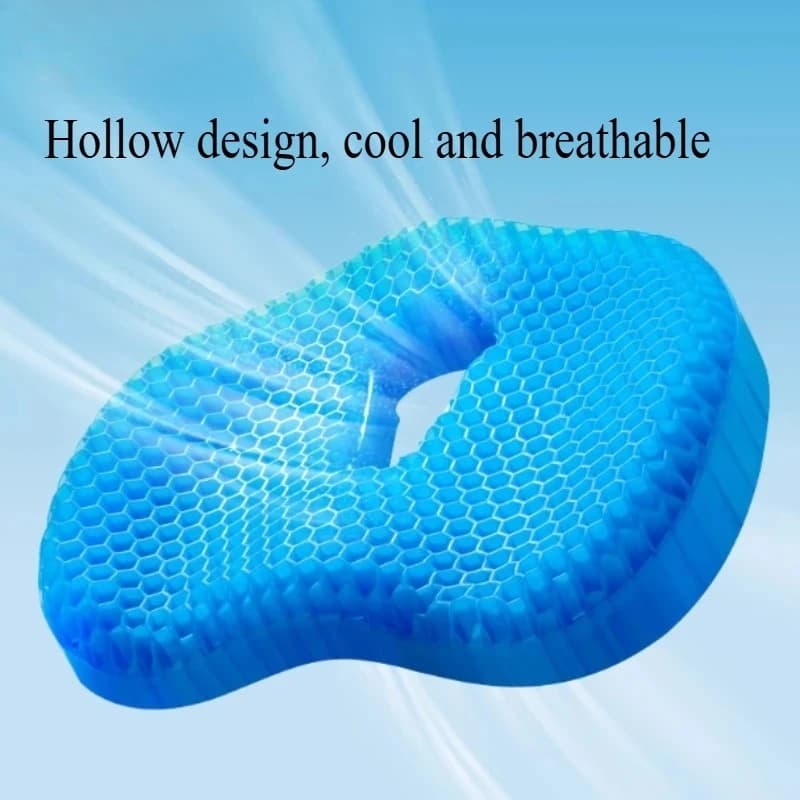Honeycomb Gel Cushion Chair Thickened Home Commuter Office Long-sitting Silicone Summer Seat Cushion Ice Pad Seats Home
