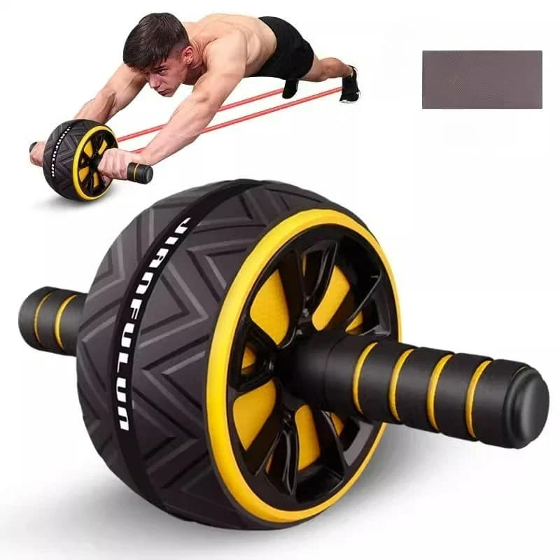 Ab Roller Wheel For Abs Core Workout Non-Slip Home Gym Fitness Equipment Men Women Abdominal Training Exercise