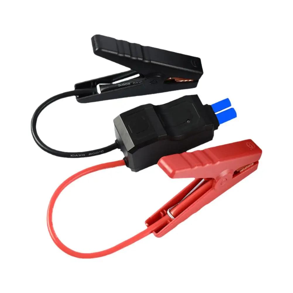 Jump Starter Cable with Clamps Booster Cable with EC5 Plug Connector and Prevent Reverse Charge Module for Car Jump Starter