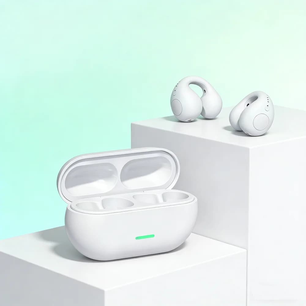 T75 Bluetooth headset 5.3 wireless bone conduction headset clip-on music sports game headset apply to smartphones