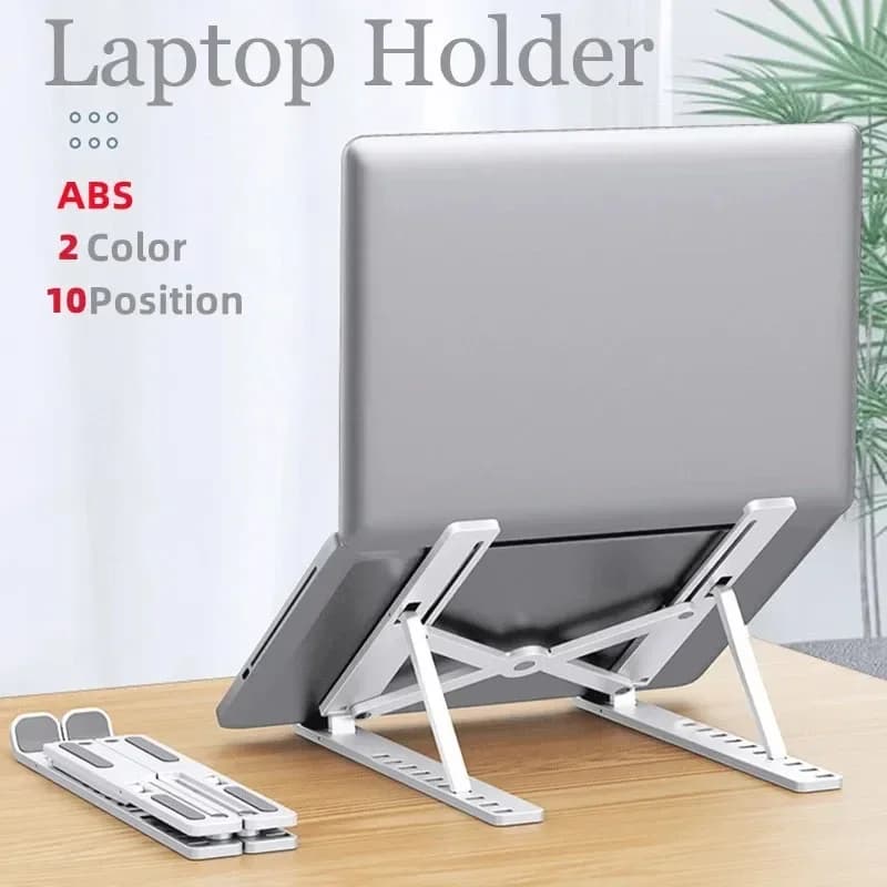 Foldable Portable Laptop Stand Adjustable Computer Monitor Holder for MacBook iPad Air Tablet Notebook Base Desk Mount