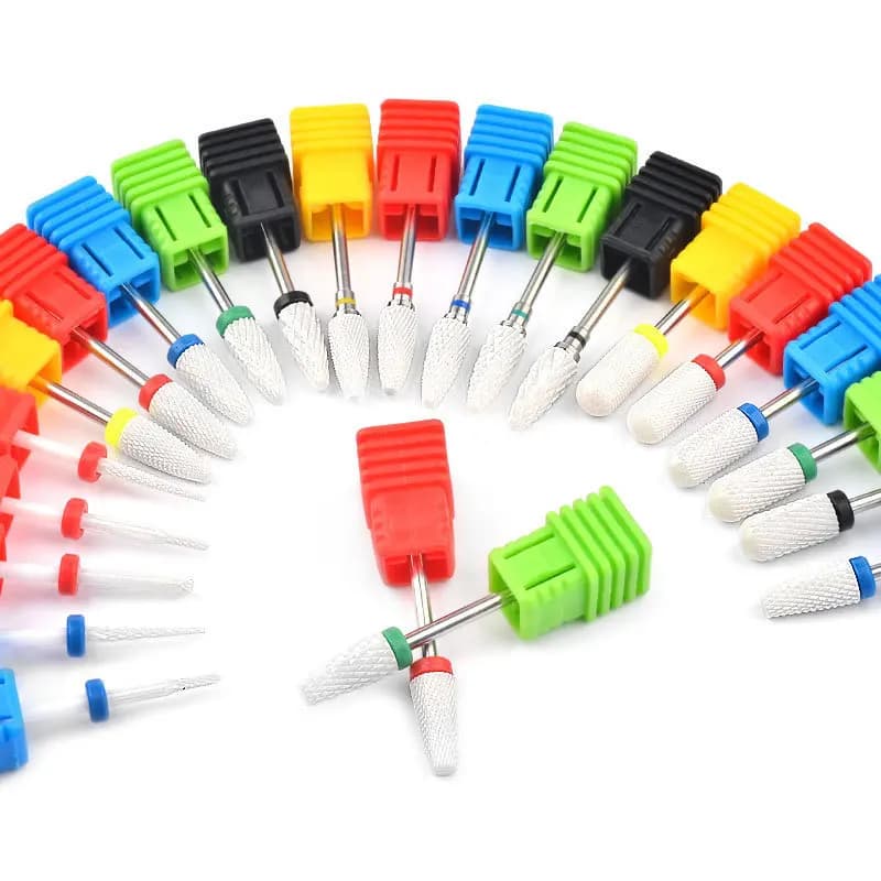 1/5pcs Ceramic Nail Drill Bits Milling Cutter Nail Files Grinding Head Electric Pedicure Manicure Polish Cuticle Clean Nail Tool