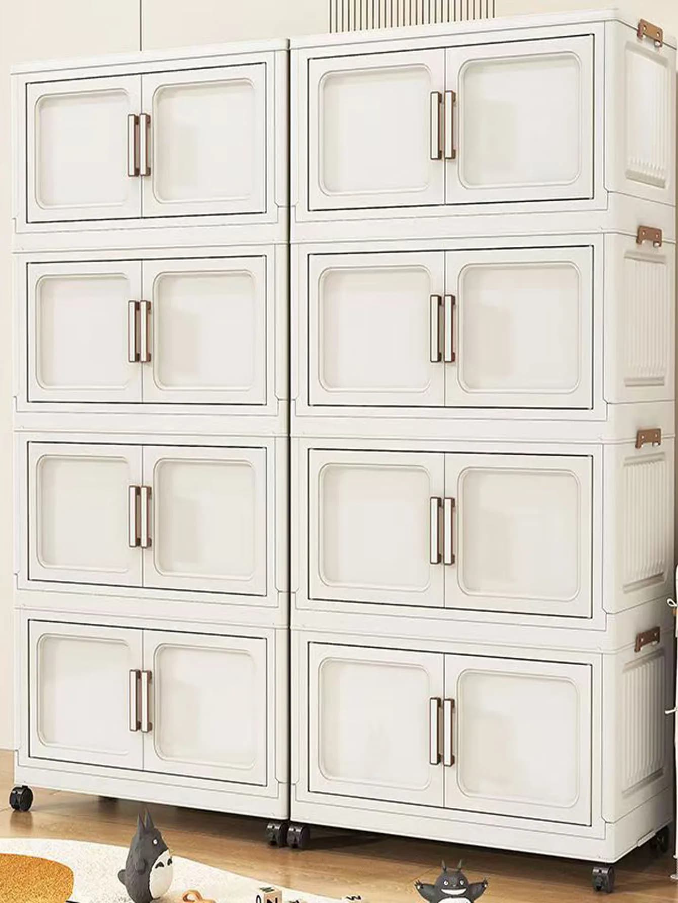 New Multi layer Drawer style Storage Cabinet with Wheel Storage Cabinet Sorting Box Box Plastic Toy Cabinet Bed X Head Cabine