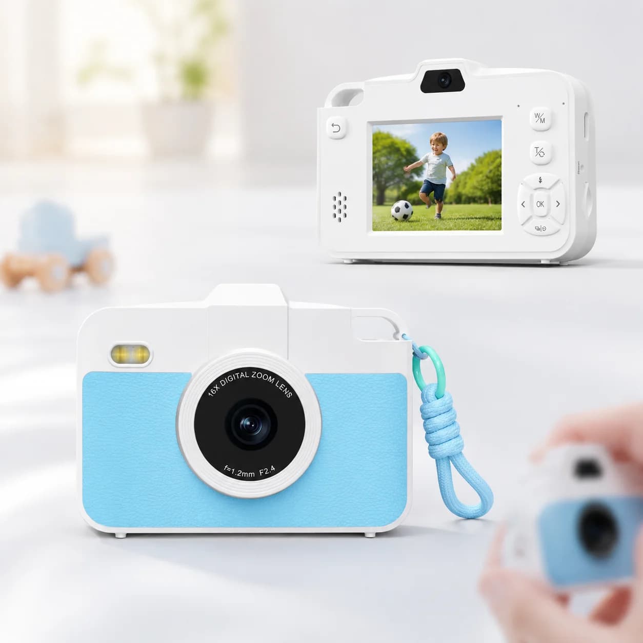 Dual Lens Kids Digital Camera Photography 48MP Portable Toy for Boys Girls Photo & Video Recording Educational Toy Kids Gift