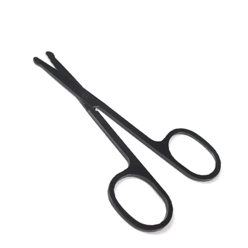 Unisex Stainless Steel Nose Hair Clippers round Head Painless Trimming Portable Facial Grooming Tool for Men And Women