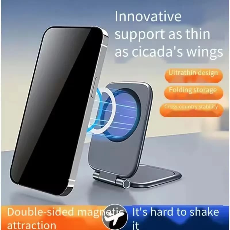 Magnetic Phone Stand Car Phone Holder Ultrathin Foldable Strong Magnetic Anti-Shake Support Magnet