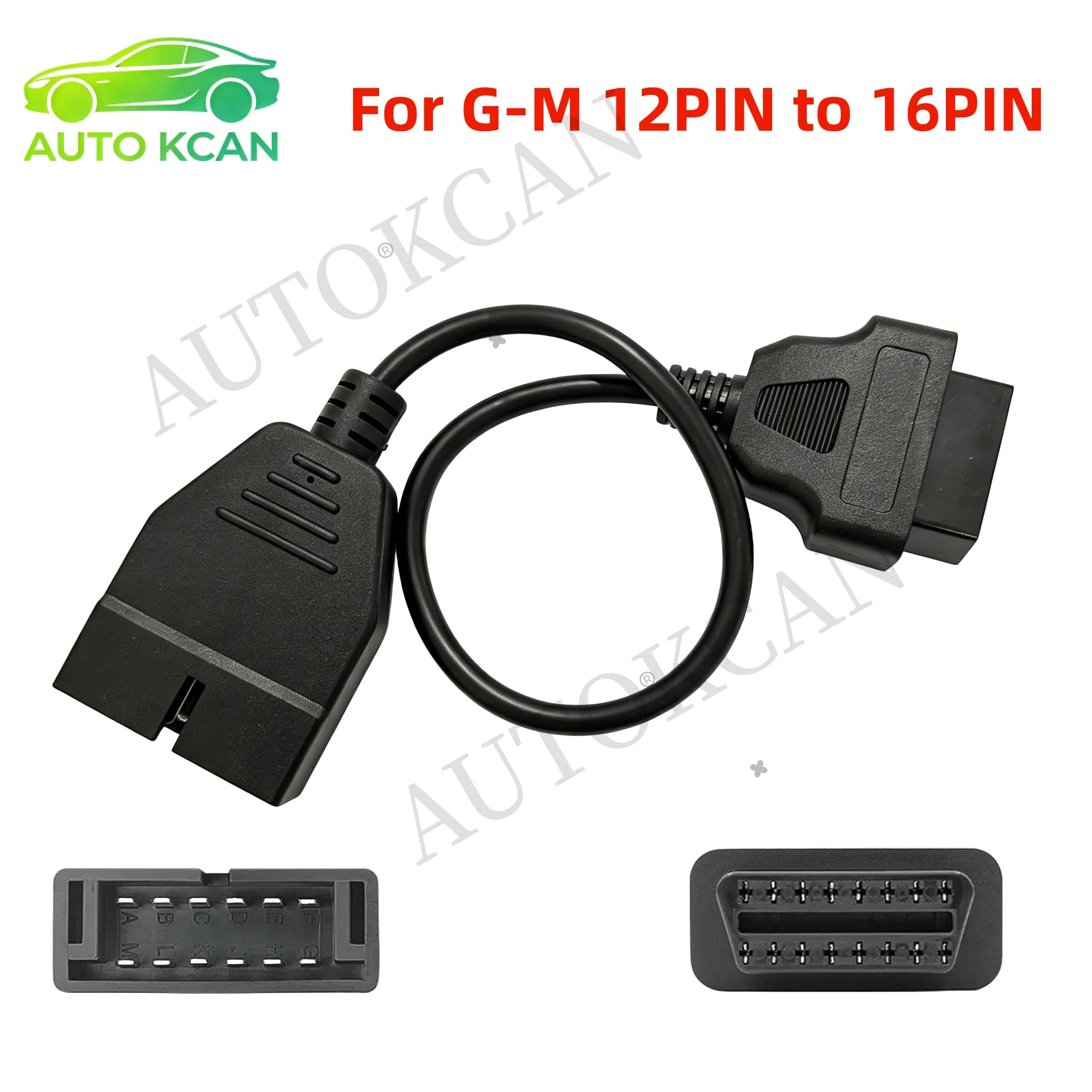 For GM 12pin To 16pin OBD2 Connector Adapter Cable For G-M Vehicles Auto Scanner Diagnostic Connecting