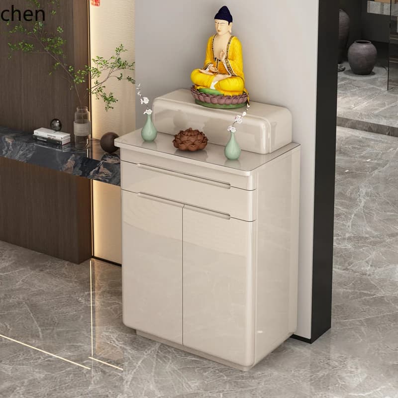 r5.20 Buddhist platform table cabinet household living room central hall cabinet Buddhist niche simple