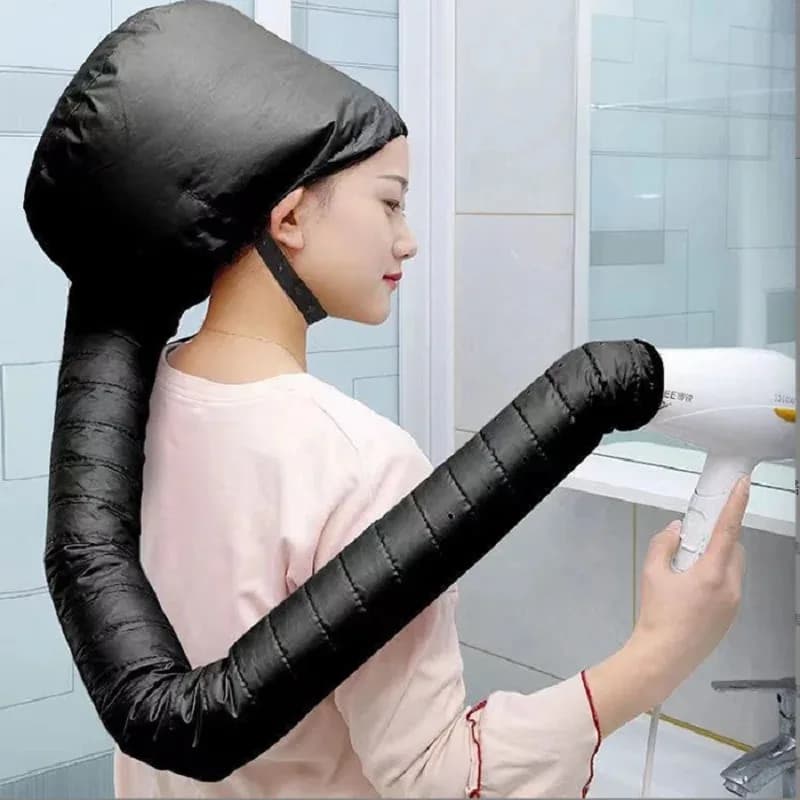 1 piece electric hair dryer cap, can be connected to a hair dryer, used as a heated cap in the bathroom for drying hair.