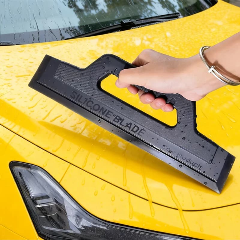 Car Wash Wiper Glass Wiiper Seamless Windshield Handle Silicone Scraper Anti Slip Automotive Beauty Film Application Tools