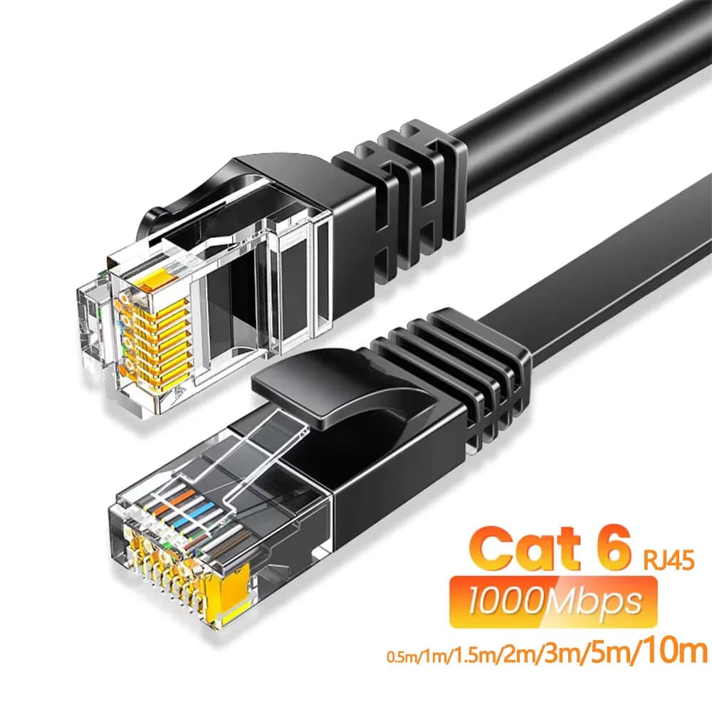 Ethernet Cable Cat6 Gigabit High Speed 1000Mbps Internet Cable RJ45 Shielded Network LAN Cord for Laptop Router PC PS5 4 3 Xbox