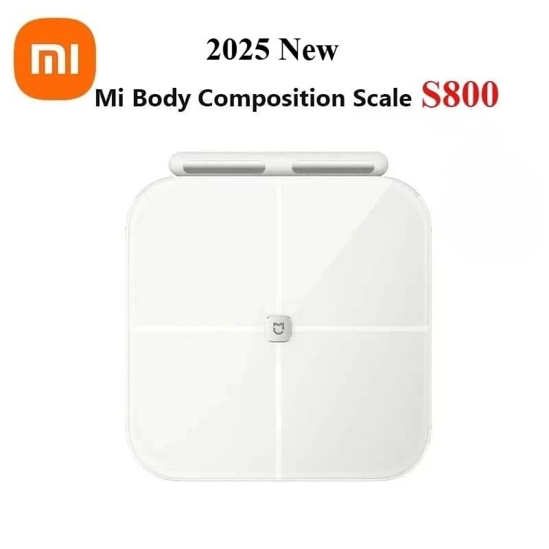 Xiaomi Mijia Smart Scale S800 8-Electrode Body Fat Scale Dual-Frequency BIA Bluetooth Tempered Glass Mijia App Compatible