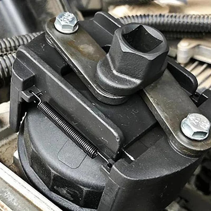 Adjustable Two-Jaws Oil Filter Wrench Filter 60-80mm Filter Wrenches Remover Steel Fuel Cast Two-Claw Disassembly Tools