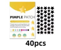 40 pieces of multi-color star acne patches, facial acne patches, concealer acne patches, and pimples patches, ultra-thin.